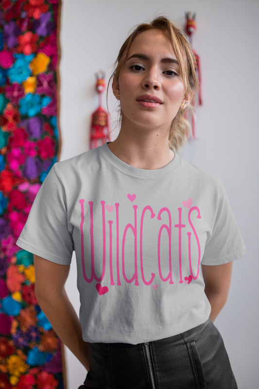 Valentine's Day School Mascot Wildcats